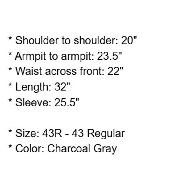 Arnold Brant Sport Coat Mens 43R Wool Cashmere Charcoal Gray Plaid Jacket - Picture 5 of 16